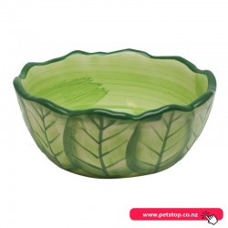 Kaytee Ceramic Bowl For Small Animals - Medium Cabbage