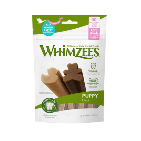 Whimzees Puppy Chiot Dental  XS/S Dog Chews - 30pk