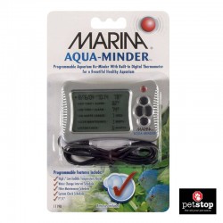 Marina Aqua-Minder- Programmable AquariumRe-Minder With Built-Digital Thermomete