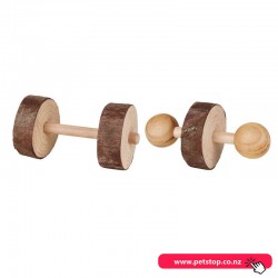 Natural Living Small Animal Toy - Dumbbells 2pc