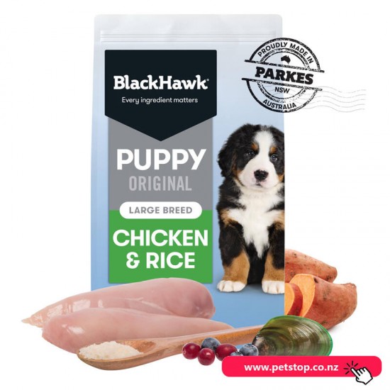 Black Hawk Original Large Breed Puppy - Chicken & Rice 10kg