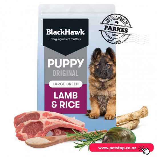Black Hawk Original Large Breed Puppy - Lamb & Rice 10kg