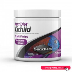 Seachem NutriDiet Cichlid Flakes with Probiotics 30g
