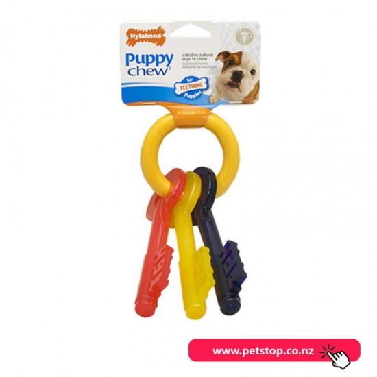 Nylabone Dog Toy Puppy Teething Keys - Small