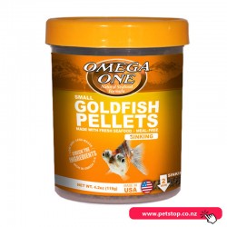 Omega One Goldfish Pellets Small Sinking 119g