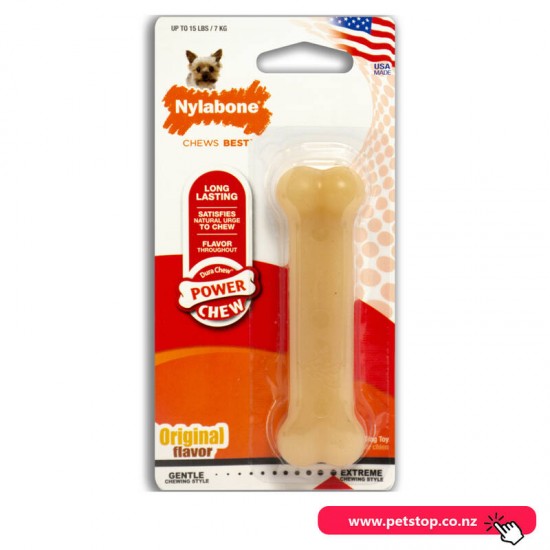 Nylabone Power Chew Durable Chew Dog Toy - Original flavor - X-Small/Petite