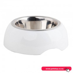 Pawise Melamine Bowl with Stainless Steel Insert 350ml