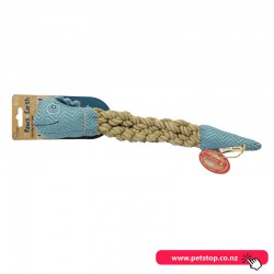 Paws4Earth Dog Plush Toy - Gecko with braided rope body