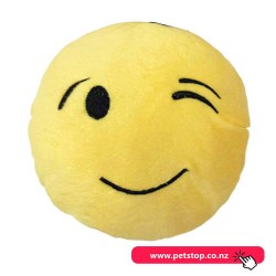 Pet One Doy Plush Toy Emoji - Wink Face