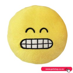 Pet One Doy Plush Toy Emoji - Teeth Face