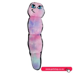 Pet One Doy Plush Toy Worm - Smirking Face Candy Color