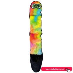 Pet One Dog Plush Toy Worm -  Cute Eye Rainbow Color