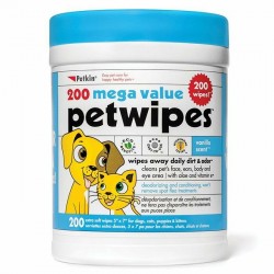 Petkin Pet Wipes Mega Value - 200pk