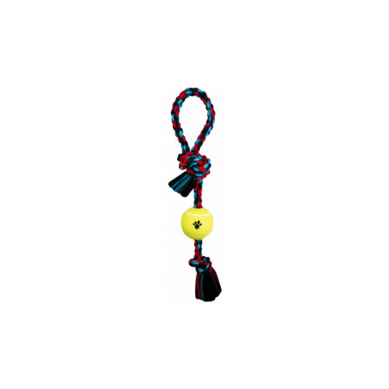 Pull Tug with Tennis Ball Med ^65cm
