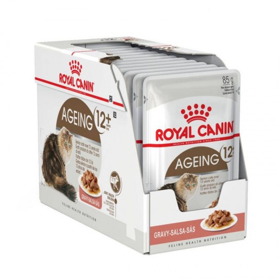 Royal Canin Ageing 12+ in Gravy 85g*12 pouches