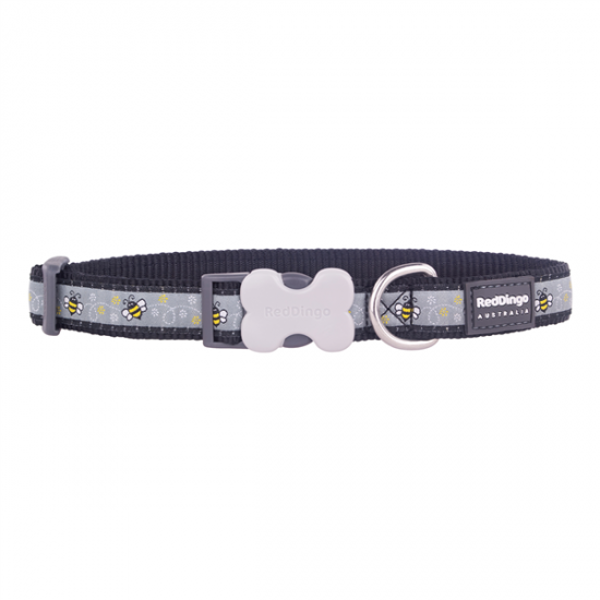 Red Dingo Dog Collar Bumble Bee Small 12mm x 20-32cm