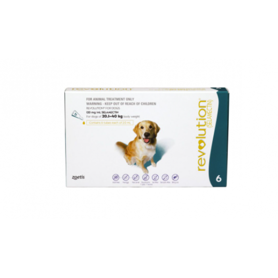 Revolution Treatment for Dog 20.1-40kg 6 Tubes