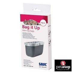 Savic Bag It Up Bags for Cat Litter Box Hop and similar Toilets - 6 Pack