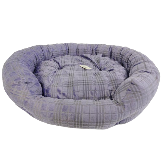 Sleepy time platinum oval bed-purple