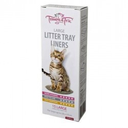 Trouble&Trix Cat Litter Tray Liners Large 15p