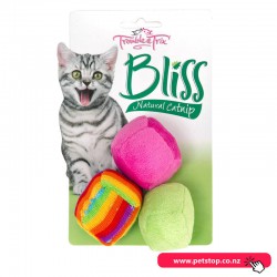 Trouble and Trix Bliss Catnip Balls 3 pack Cat Toy