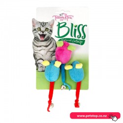 Trouble and Trix Bliss Mice Bell 3pk Cat Toy