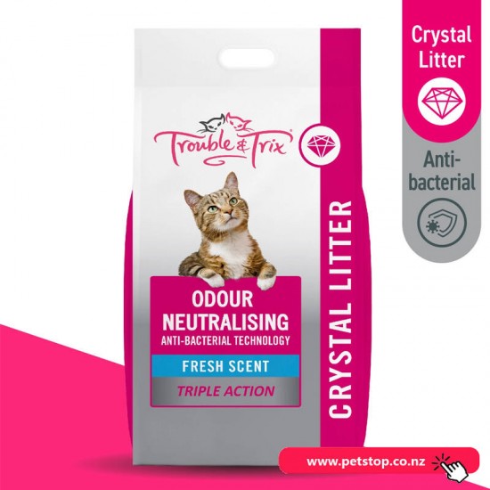 Trouble&Trix Odour Neutralising Fresh Scent Crystal Litter 15L