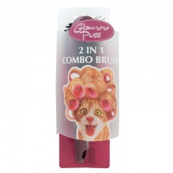 Trouble and Trix GlamourPuss 2in1 Combo Brush For Cat