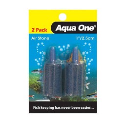 Aqua One Air Stone - 1 Inch 2.5cm Cylinder 2pk