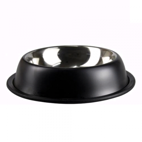 Petware Stainless Steel Bowl - Black-L