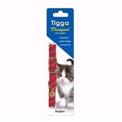 Tigga Mix Reflect Cat Collar-Red