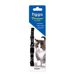 Tigga Kitty Cat Kitten Collar-Black