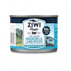 ZIWI Peak Canned Mackerel & Lamb Cat Food 185g