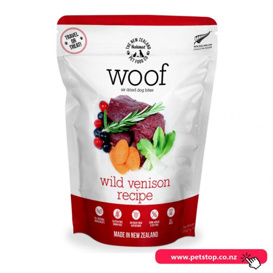 Woof Air Dried Dog Food - Wild Venison 100g