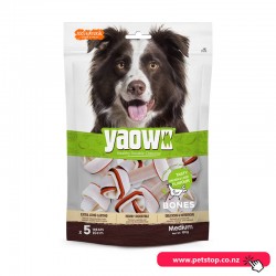 Yaow Dog Treat Chicken & Liver Flavoured Bones Medium 180g 5 pk