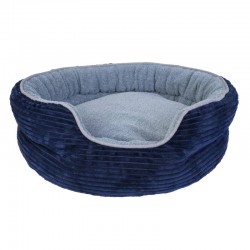 Yours Droolly Round Indoor Osteo Bed Blue_X Large