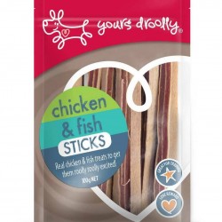 Yours Droolly Chicken & Fish Sticks Dog Treat - 100g