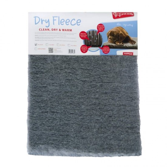 Yours Droolly Dog Bed Dry Fleece Grey-XS