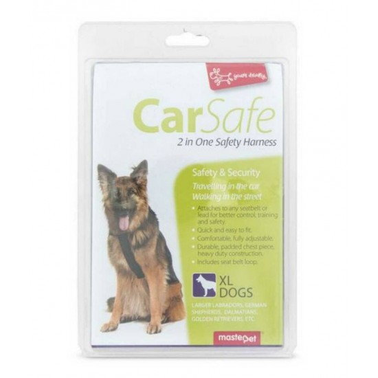 Yours Droolly Dog CarSafe 2in one Safety Harness-Large dogs