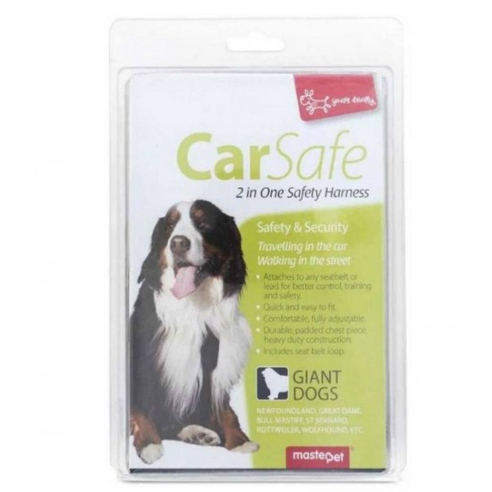 Yours Droolly Dog CarSafe 2in one Safety Harness -Giant Dogs