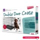 Yours Droolly Double Door Dog Crate 42inch 106*71*76cm