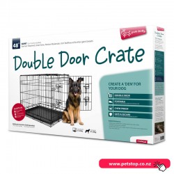 Yours Droolly Double Door Dog Crate 48inch 122*76*81cm