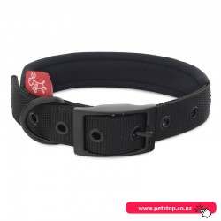 Yours Droolly Dog Foam Collar Black-L