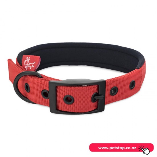 Yours Droolly  Dog Foam Collar Red-L
