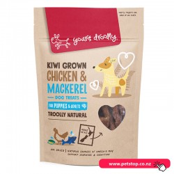 Yours Droolly Kiwi Grown Chicken & Mackerel Puppy and Adult Dog Treats 100g