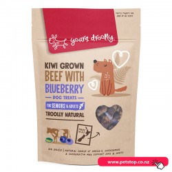 Yours Droolly Kiwi Grown Senior Beef & Blueberry Dog Treats 100g