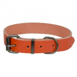 YOURS DROOLLY SOFT LEATHER COLLAR X SMALL ORANGE