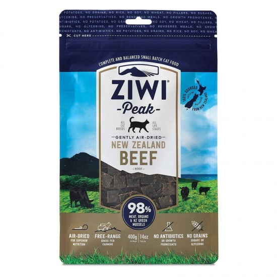 Ziwi Peak Air Dried Beef Cat Food 400g