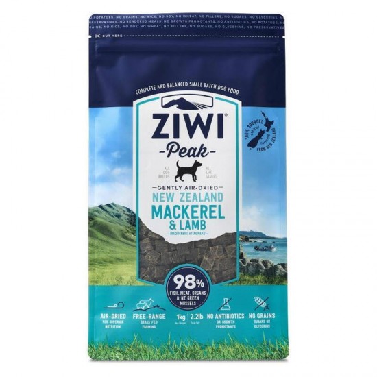 Ziwi Peak Air Dried Mackerel & Lamb Dog Food 1kg