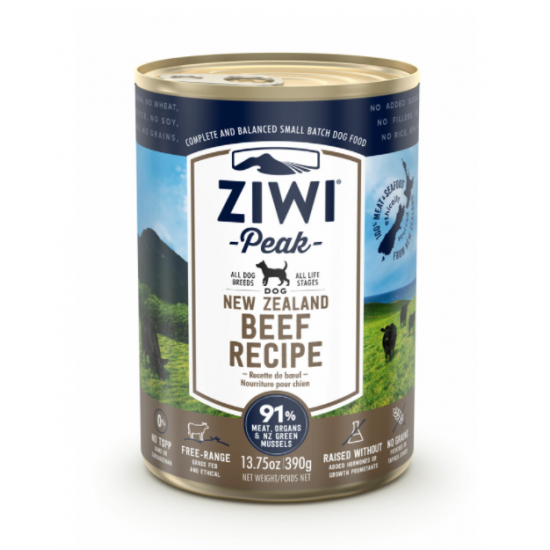 Ziwi Peak Canned Beef Dog Food -390g